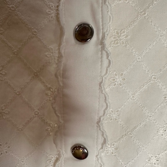 COACH Blouse  dentelle classique et romantique crème - Picture 3 of 12